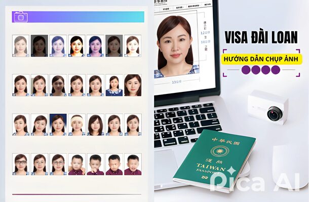 HƯỚNG DẪN CHỤP ẢNH XIN VISA ĐÀI LOAN BAO ĐẬU